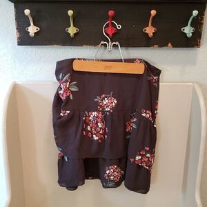 Loft Tiered Floral Skirt sz 10